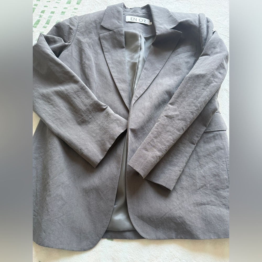 Women's Gray Blazer Jacket